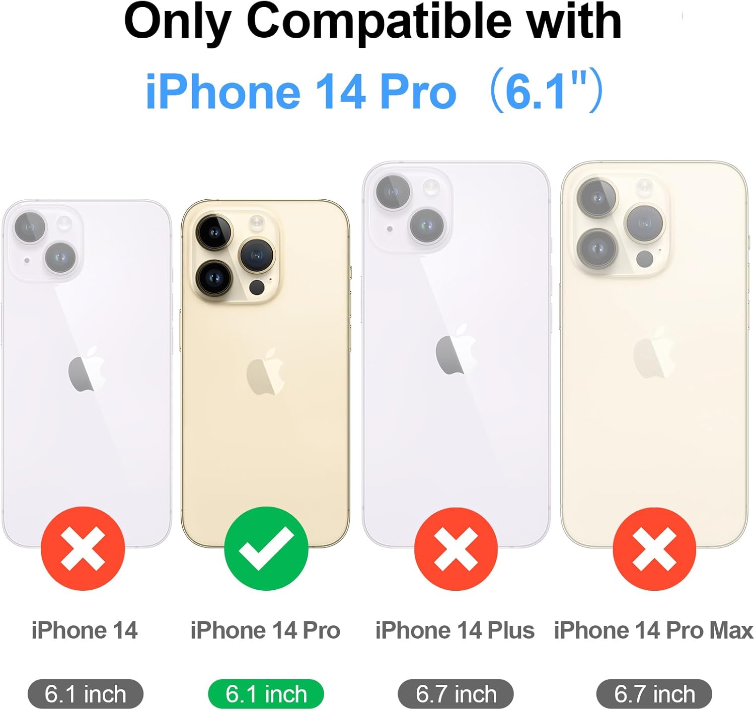 Antsturdy Compatible with Magsafe Magnetic 2 in 1 Detachable iPhone 14 Pro Wallet Case with Credit Card Holder Slots,PU Leather RFID Blocking Phone Cover Wrist Strap Zipper Women Men,Purple - Image 7