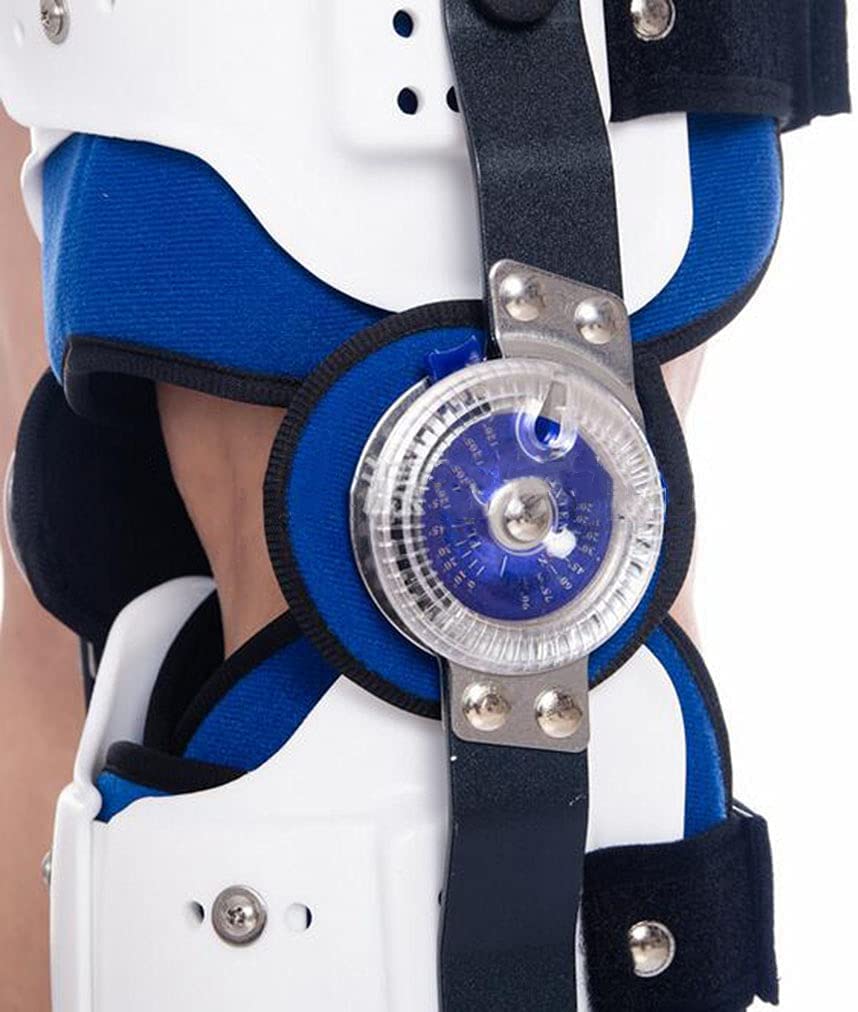 Post-op Hip Ankle Foot Knee Brace Hinged Hip Stabiliser Corrector Support Brace Adjustable Thigh Knee Ankle Foot Orthosis，Right-L:/42 46CM