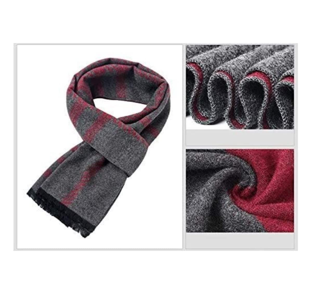 Szalik z frędzlamiKlasyczny stylowy szalik, Szalik zimowy Fashion Design Casual Szaliki Męskie Ciepły szalik szalik Szal szaliki