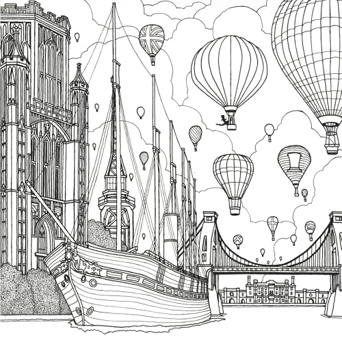 Image of Enchanting British Cities Colouring Book