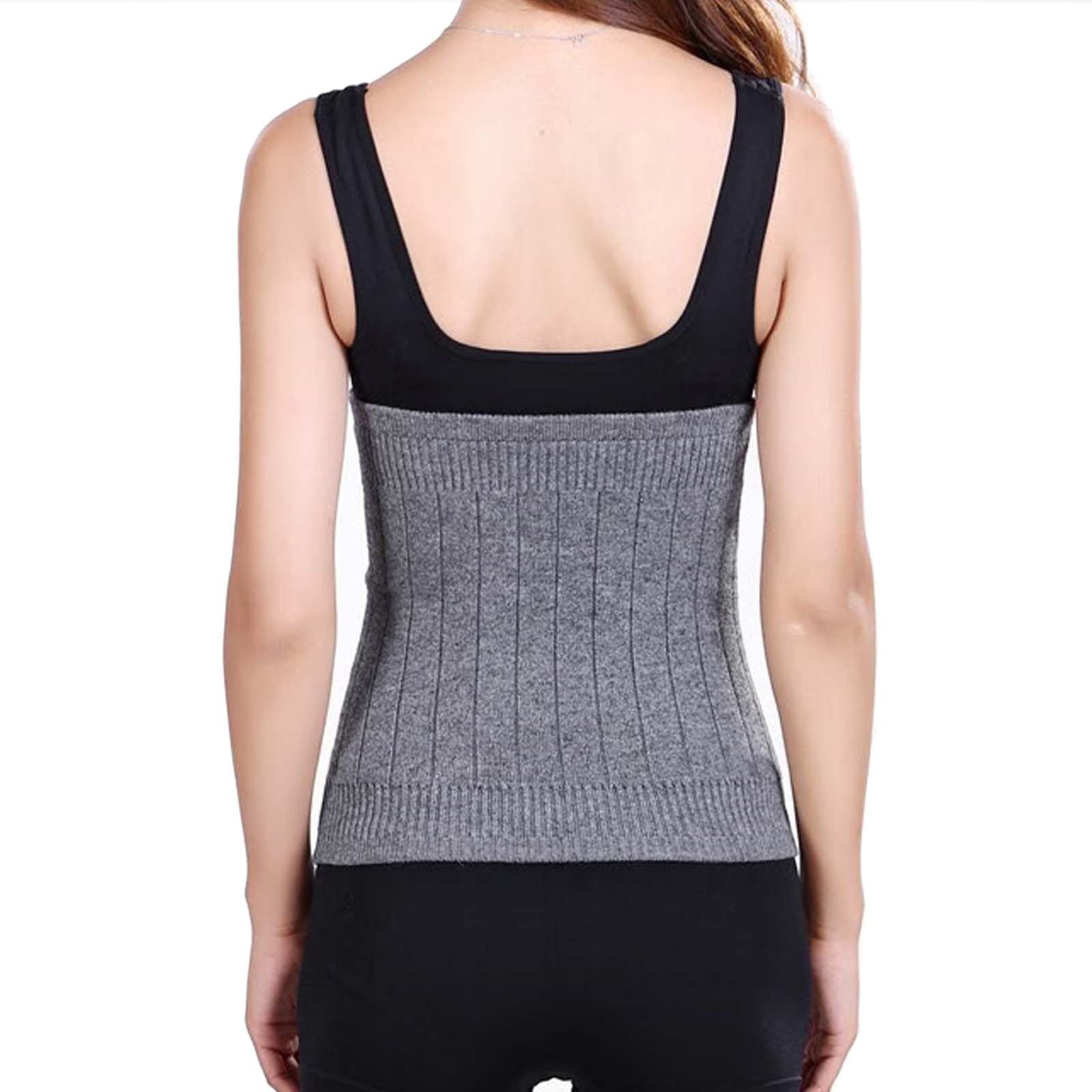 Cinturón Lumbar Mujeres Invierno Cinturón de Cachemira de Punto Anti-frío Cálido Cinturón Elástico Calentamiento Mantener el calor en la Espalda Riñones Soporte para el Vientre