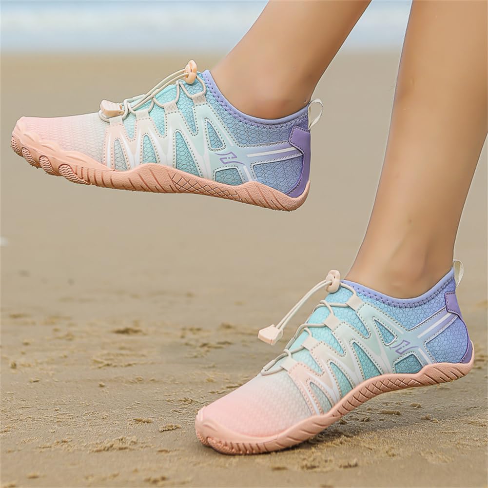 Wasserschuhe für Herren und Damen, Unisex-Duschen-Schuhe,Fingerschuhe，Fitnessschuhe，Paar-Schuhe Strandchuhe, schnell trocknende Wasserschuhe, Schwimmschuhe, Surfschuhe, Bachwander Größe 35-45