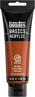 Liquitex BASICS Acrylic Paint, 4-oz Tube, Red Oxide