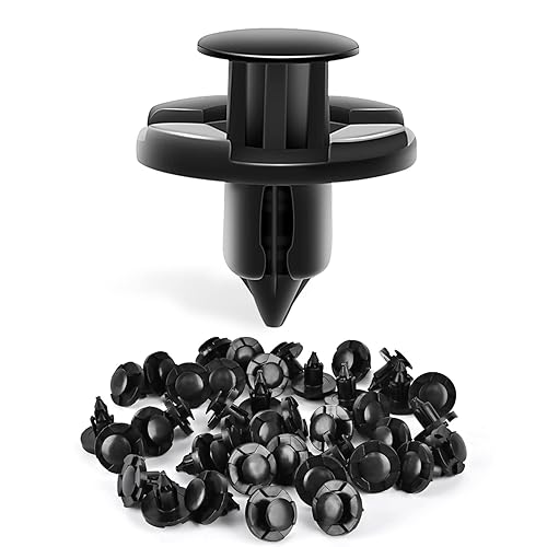 Vista 98 de Nilight 50 clips de retención tipo empujador de aislamiento para capó de orificio de 0.343 in compatibles con Chrysler 4878883AA Dodge 1996-2005 50