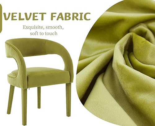 Miniatura 4 de CIMOTA Juego de 2 sillas de comedor tapizadas modernas para cocina y comedor, sillas de cocina con brazosrespaldo abierto, cómodas sillas