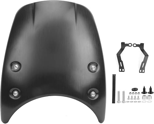 KIMISS Parabrisas de motocicleta, carenado de aluminio negro para R 2014-2020
