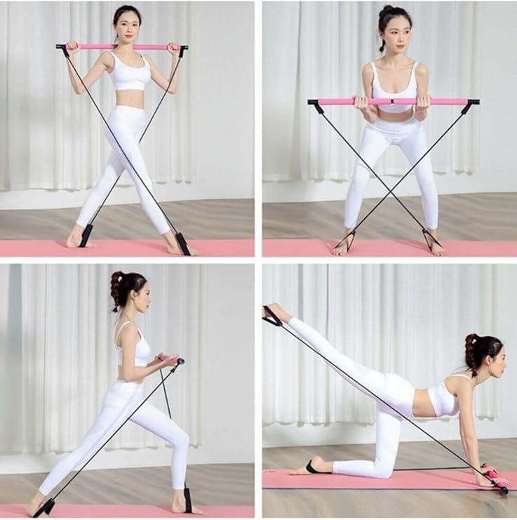 Portable Studio Pilates Jimnastik Egzersiz Çubuğu, Unisex, Karışık Renkler