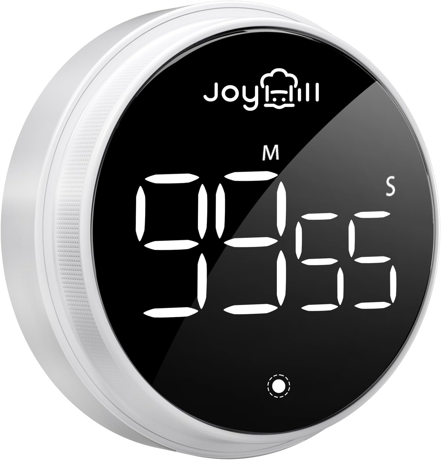 JOYHILL Timers, Timer for Kids, Digital Kitchen Timer Magnetic with Large LED Display, Volume Adjustable Countdown/up Clock for Cooking, Teaching, Classroom Study, Fitness and Oven（White）