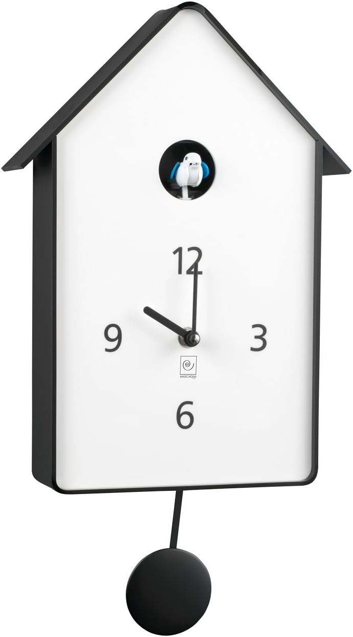 ACRYLIC CLOCK WITH PENDULUM CUCKOO AND THE MASCAGNI M554
