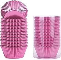 Vista 10 de Gifbera Moldes Estándar para Cupcakes de Lámina Dorada, Envoltorios Metálicos para Hornear, 200