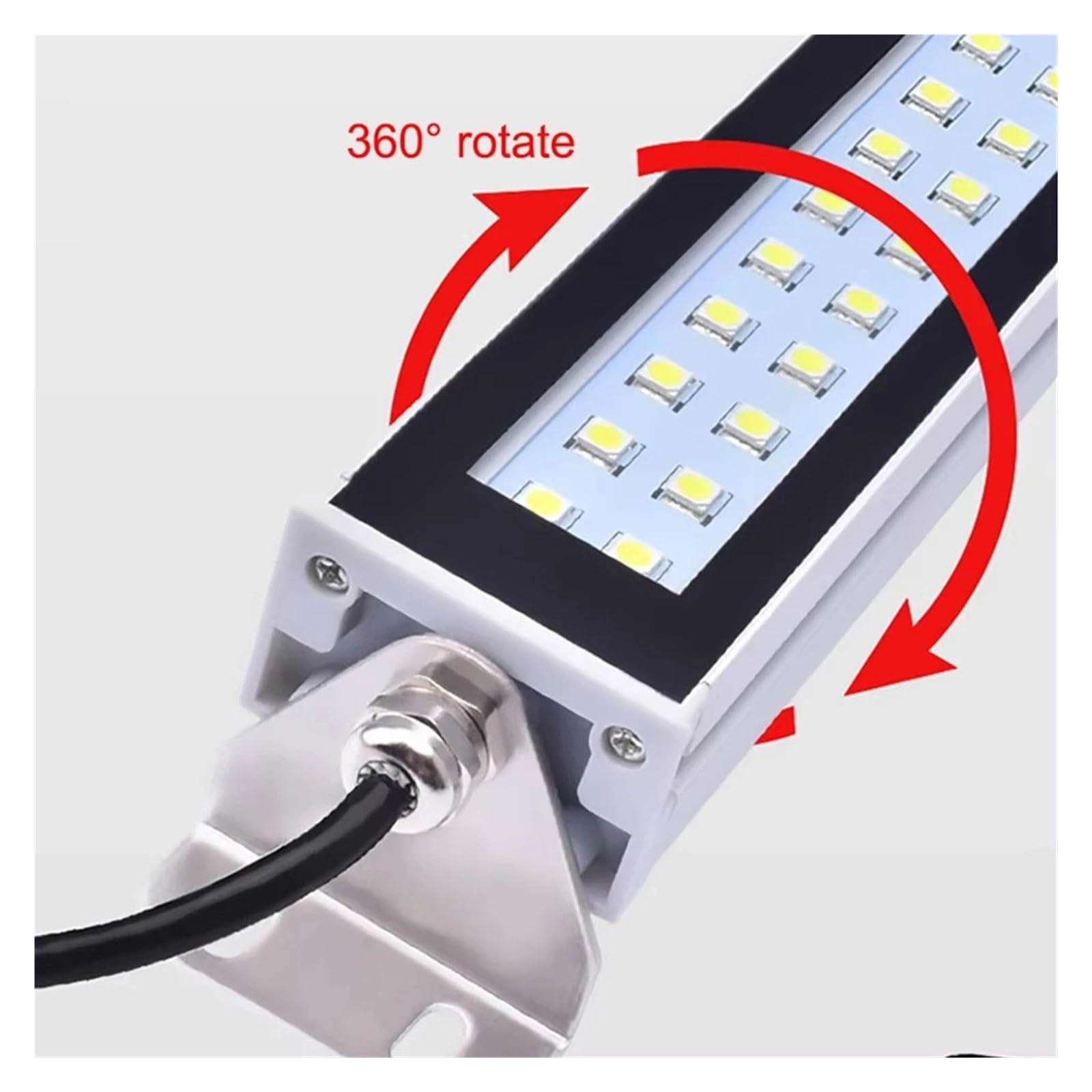 Lampa LED Do Tokarki CNC 22-53CM AC/DC Stop Aluminium