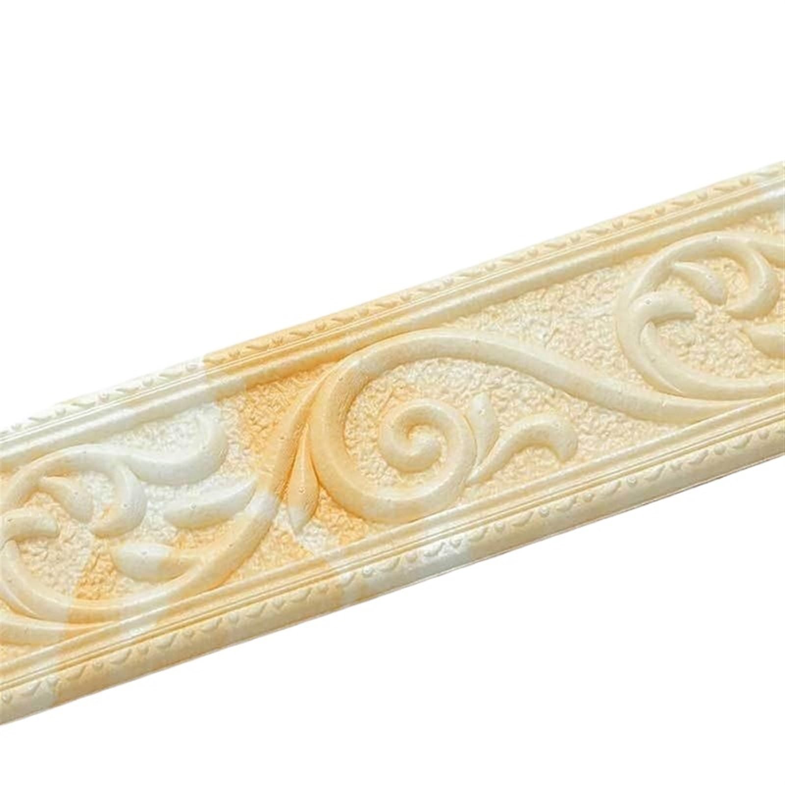 Yxinaer 230Cm X 5Cm X 4Mm Dado Rail Self Adhesive Foam Wall Edge Strip Stickers Self Adhesive Waterproof Baseboard Corner Waist Line Sticker Border Home Decor(230Cm X 5Cm X 4Mm)