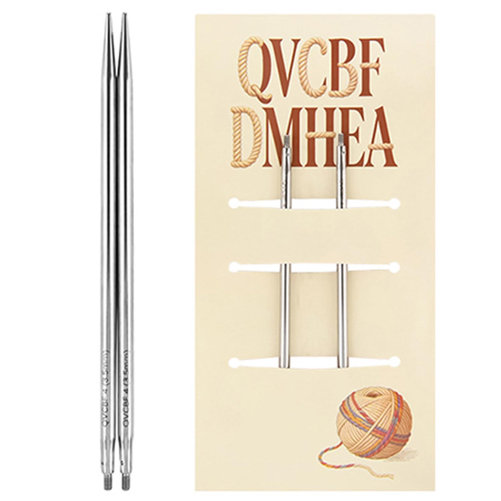 Removable Hollow Circular Needle 10CM Stainless Steel Circular Knitting Needle for Crocheting Weaving Sweater Yarn Craft Knitting Probes
