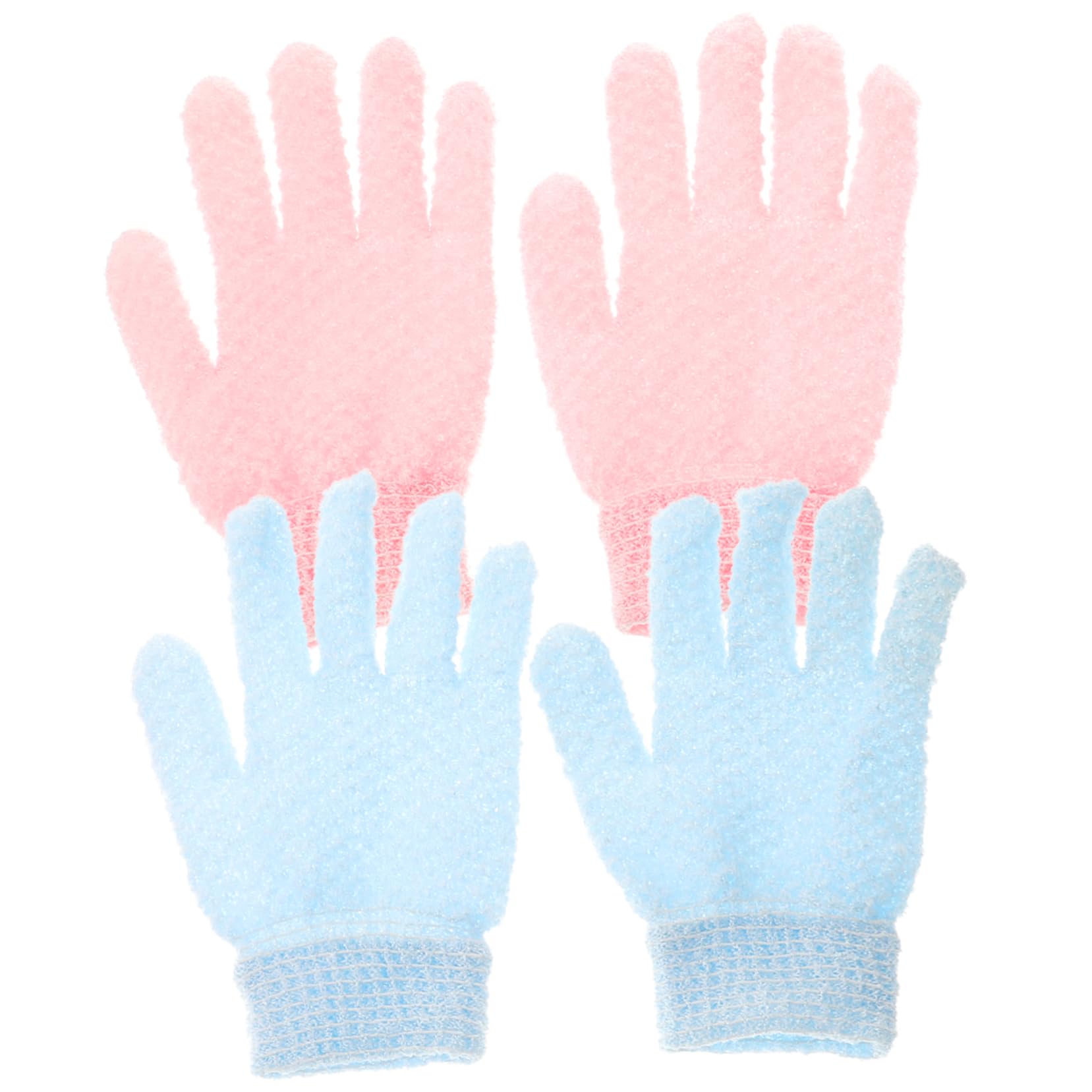 Healeved 3sets Guanti Da Esfolianti Doppia Faccia Per Massaggio e Stimolazione Della Circolazione Per Tutti Tipi