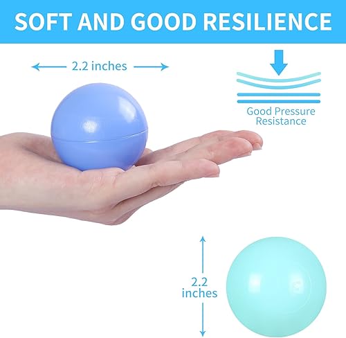 Vista 248 de STARBOLO Ball Pit Balls for Toddlers Phthalate Free BPA Free Non-Toxic Crush Proof Play Balls for Toddlers Kids Pool Playhouse Pack of 100 200 500