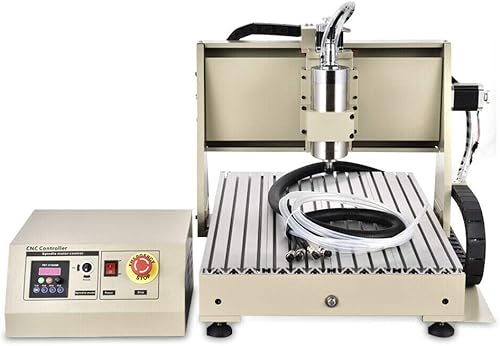 Miniatura 4 de Futchoy Máquina de grabado USB CNC 6040 de 4 ejes, fresadora de PCB con controlador de 110 V 1.5 KW VFD enfriada por agua para metal, madera, vidrio