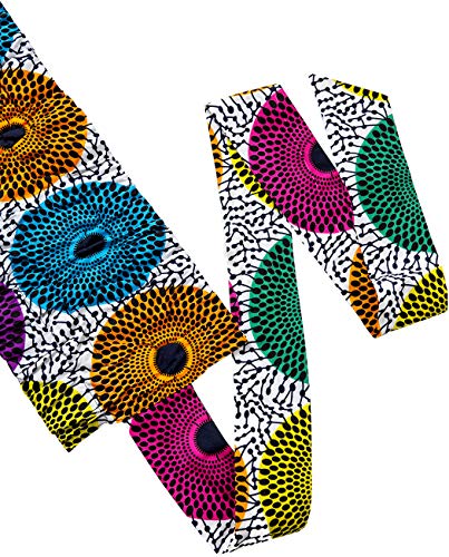 Women's African Print Tie Elastic Stretchy Vintage Wide Waist Belts for Tops Dress4