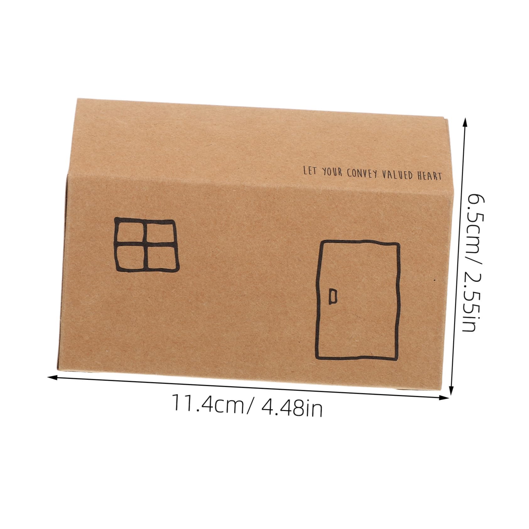 ELAYARD Lot de 50 Boîtes à Bonbons Pliables en Papier Blanc, Forme Maison, Légères et Décoratives, pour Fêtes et Mariages