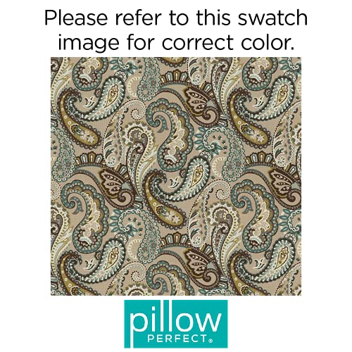 Pillow Perfect 537047 Paisley Indoor/Outdoor Accent Throw Pillow thumb #3