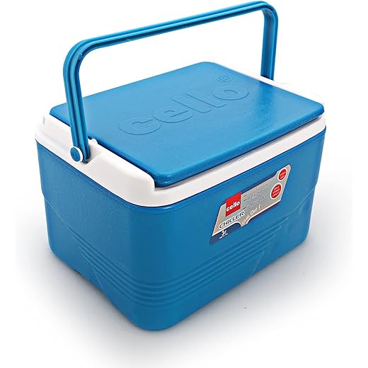 Cello Plastic Chiller Ice Packs | Standard Size for Travel Party Bar Ice Cubes | Cold Drinks | Medical Purpose | 3 litres, Blue