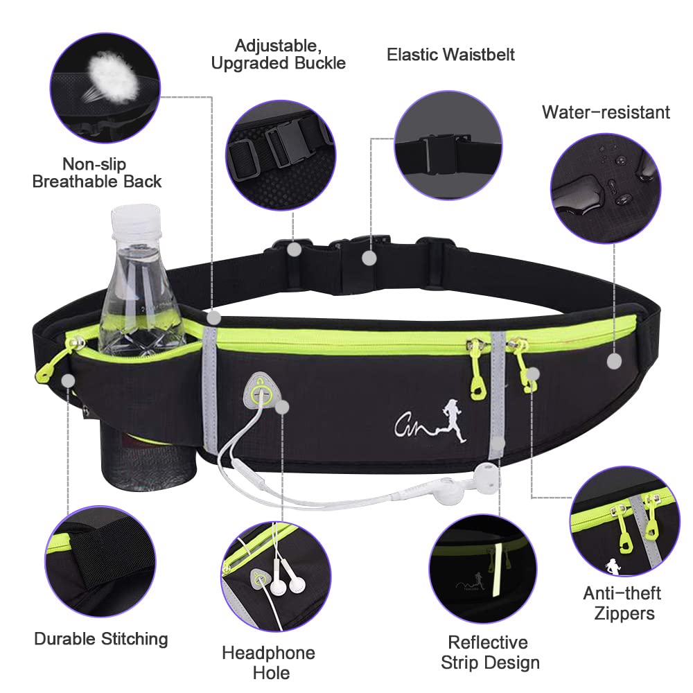 Riñonera para hombres y mujeres, bolsa impermeable para correr, cinturón para viajes en el gimnasio, soporte reflectante ajustable para teléfono para iPhone 13 12 11 Pro Max Samsung Galaxy S20 2