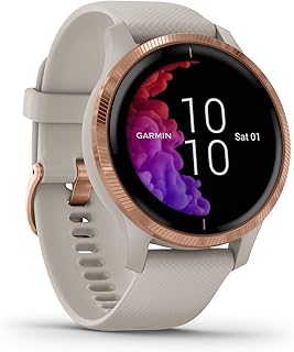 Garmin venu – wasserdichte GPS-Fitness-Smartwatch mit AMOLED Display, Trainingsplänen & animierten Übungen. 20 Sport-Apps,...