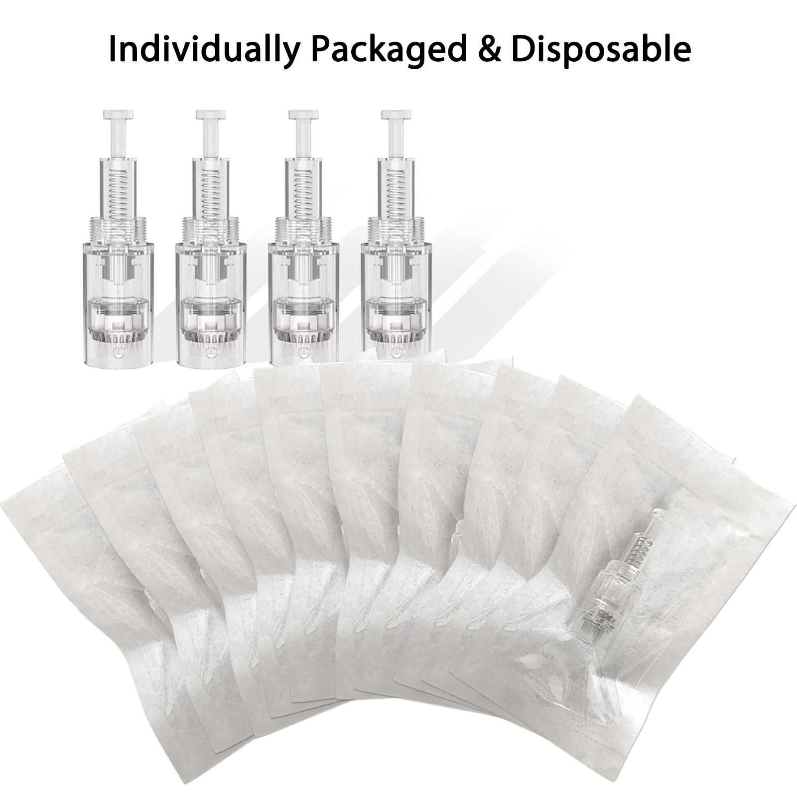 20 Pezzi Dermapen Microneedling 36 Aghi Needles Cartucce Per Aghi Derma Pen Micro Nano Needling Per Penna Con Aghi Confezionata Singolarmente Per Auto Electric Deep Microaghi Derma Pen