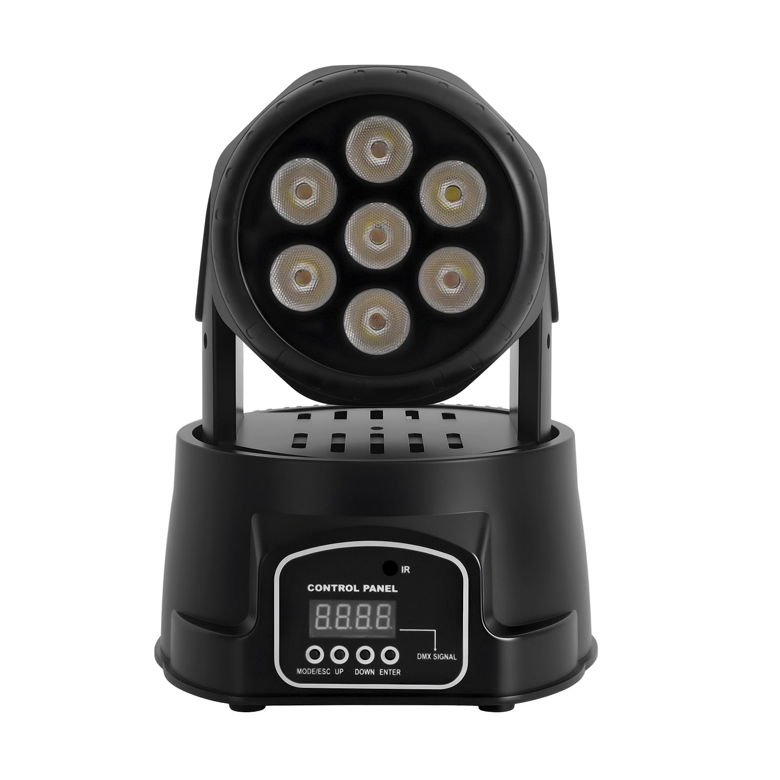 Modern Mini Moving Head Beam - Luce da palcoscenico discoteca per feste DJ Club Show, colore: Nero