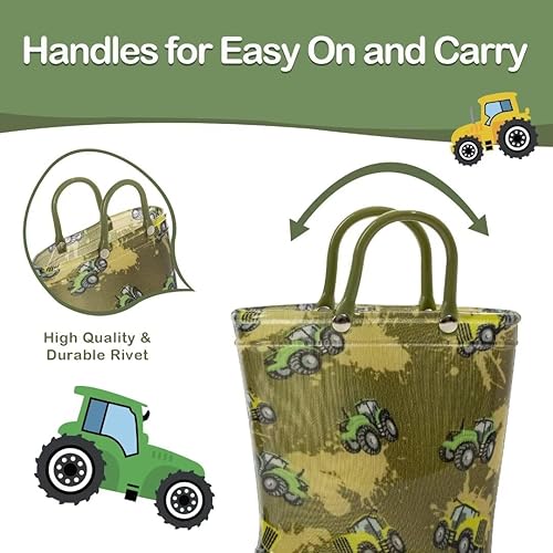 Miniatura 3 de Botas de lluvia para niños y niñas, botas impermeables con luz