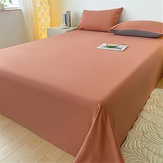 ANAZOZ Sábanas Protectoras Colchón 245x265cm,Sábanas Cama Matrimonio Color Sólido Sabana Proyector Coral