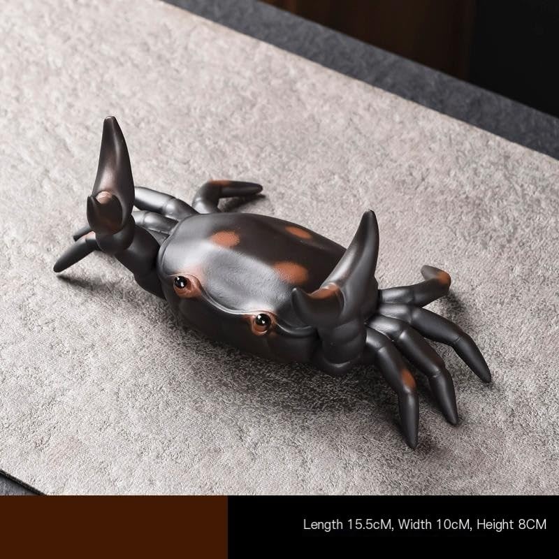 Figurka Herbata Zwierzę Domowe Ceramiczne Fioletowy Piasek Kung Fu Zestaw Herbaty Kreatywna Herbata Ozdoby Dla Zwierząt Krab Herbata Stół Do Zabawy Stolik Dla Zwierząt Fortuna Zestaw