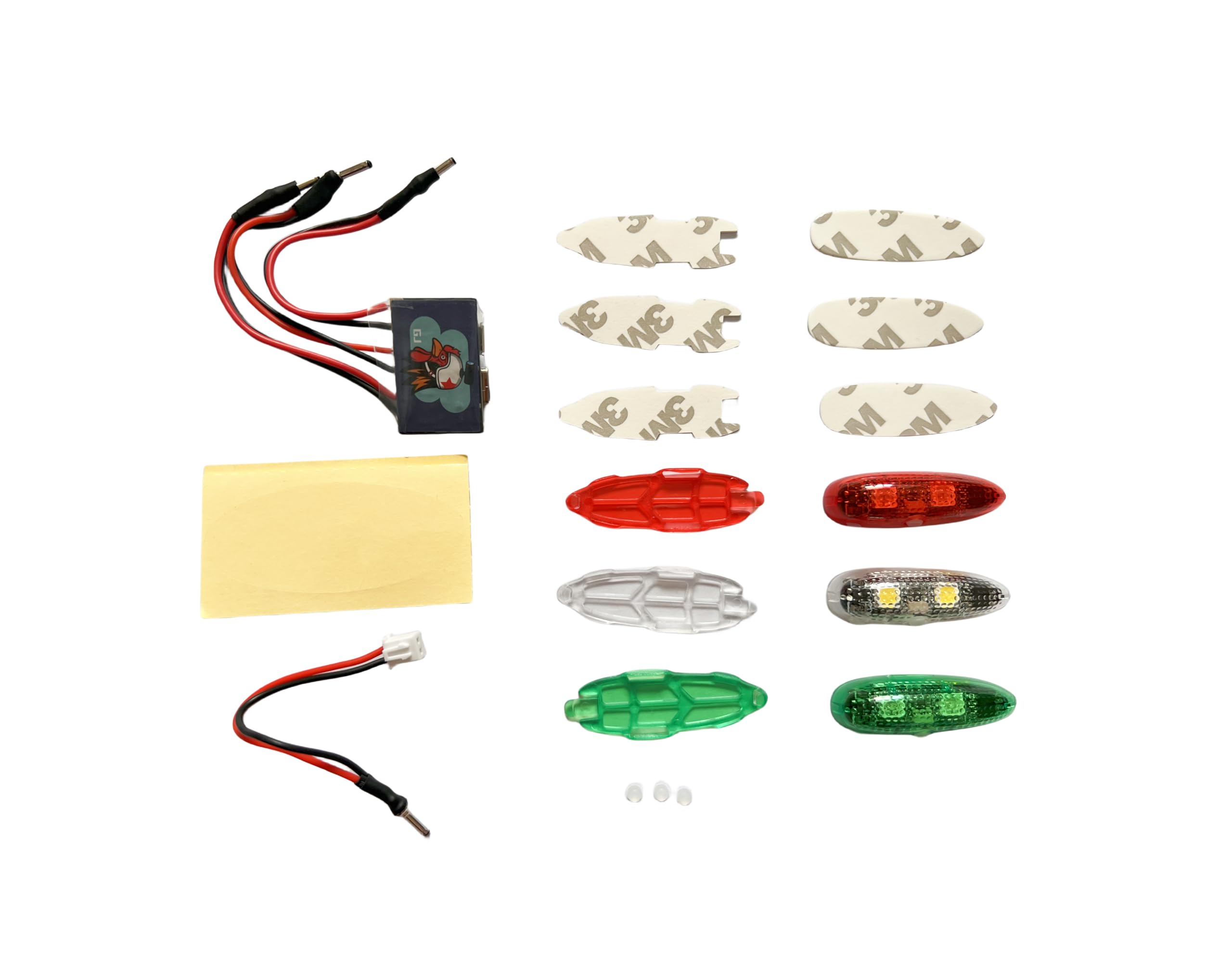 Upgrade V3 Crazy Light Kit di luci LED impermeabili per aereo RC idrovolante jet aereo Fix Wing Quadcopter, luci ricaricabili per drone con 3 modalità, super mini luci stroboscopiche per volo notturno