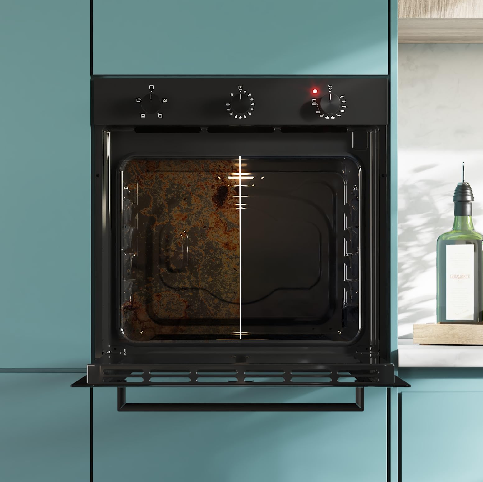 Cecotec Bolero Hexa C136000 Einbauofen 2800 W 77 L 4 Funktionen Timer Dampfreinigung Dampfgaren Energieeffizienzklasse A Innenbeleuchtung