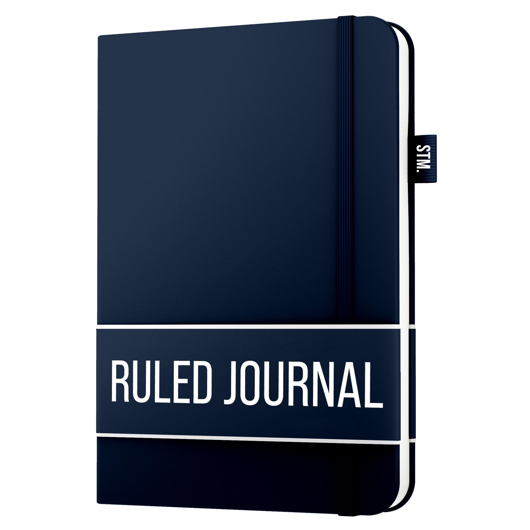 Lined Journal Notebook for writing | Ruled 150 pages, 120gsm Thick Paper with Sticky Notes,pen loop, elastic band, leather hard cover | Scribbles That
