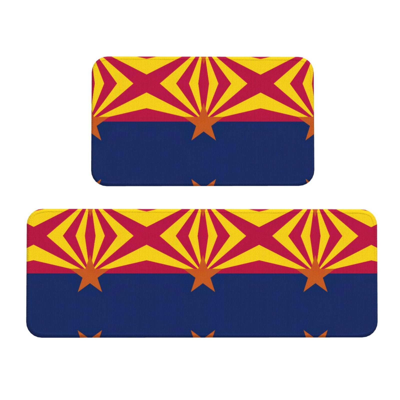 Tapis de chef de ferme en lot de 2 avec imprimé Arizona résistant
