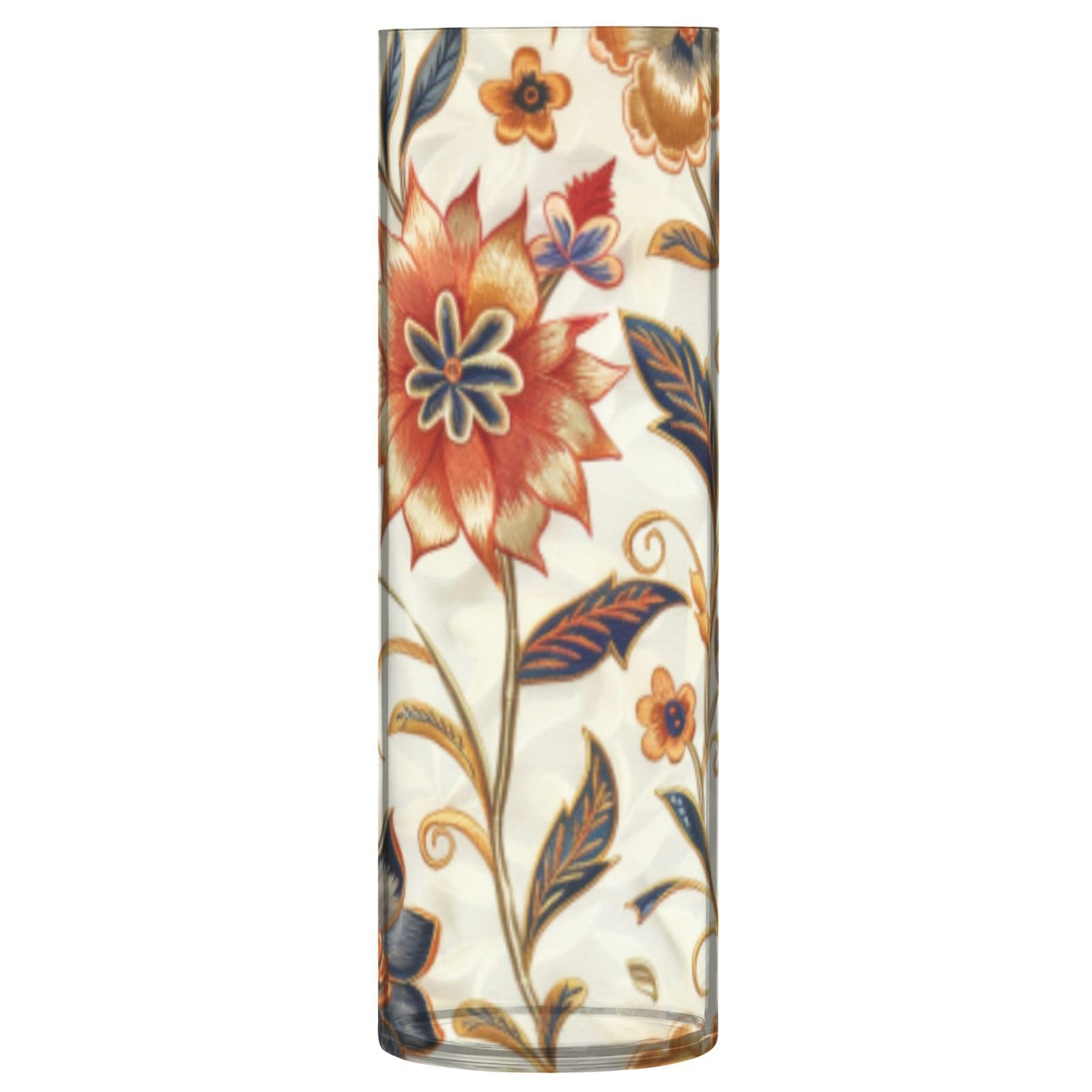 Vase à fleurs vintage en plastique rétro 30x9 cm pour décoration