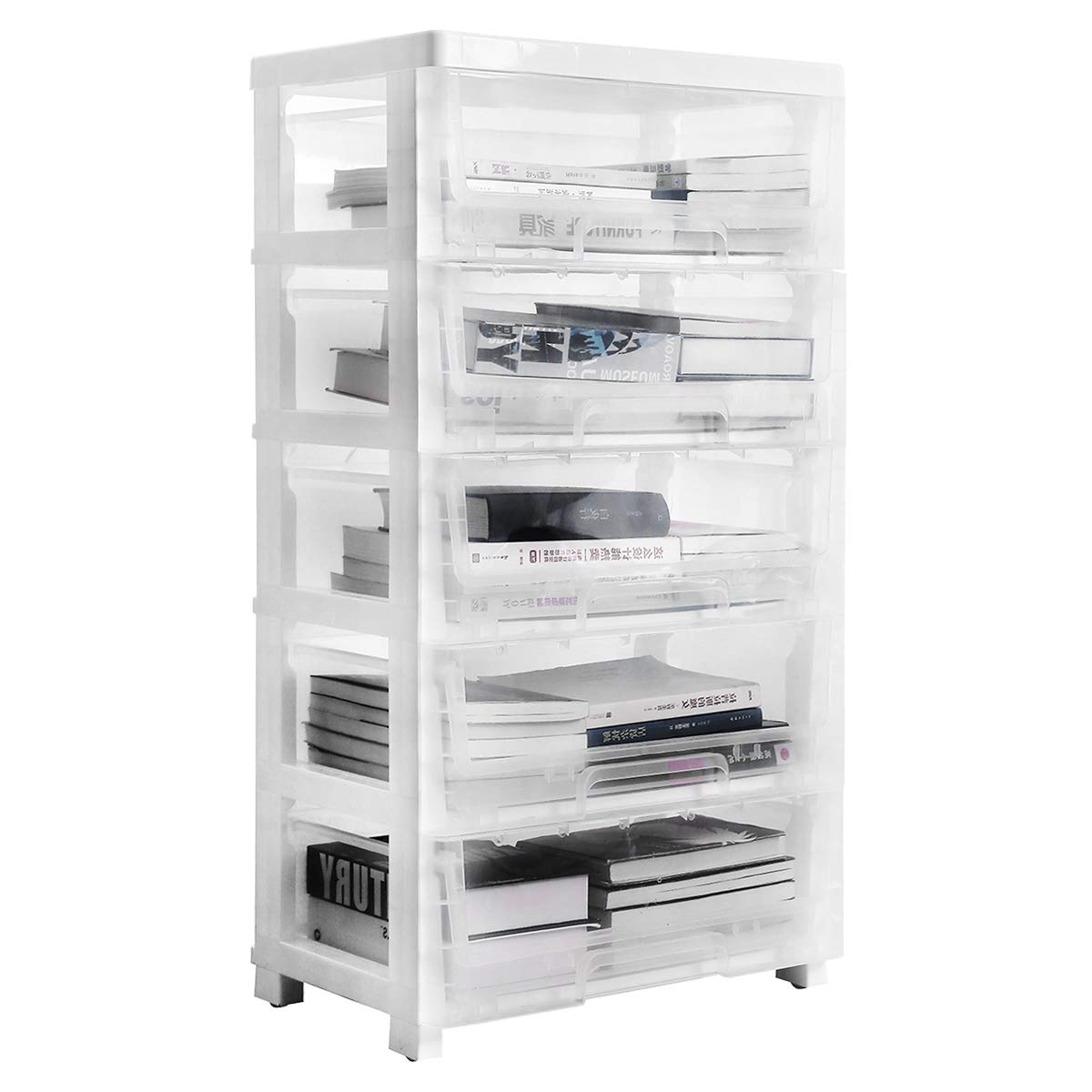 Buy Nafenai Plastic，Rolling storage cart,5 Drawers,Office storage