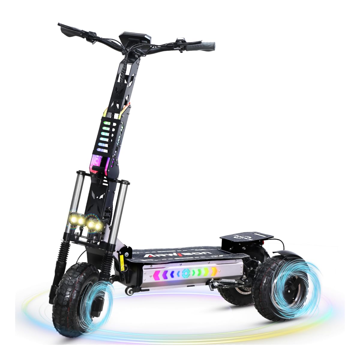 Adults Electric Scooter LED Large Screen Instrument 6000W Dual Motors Up to 58 MPH 60V27Ah Battery 22 Miles