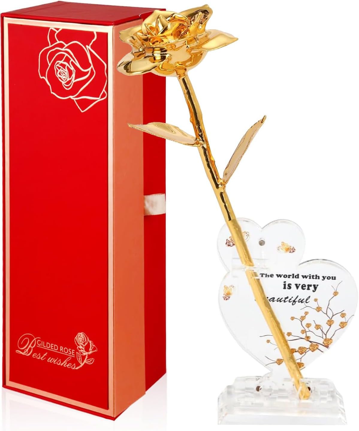 Strenge 24k Gold Dipped Real Rose