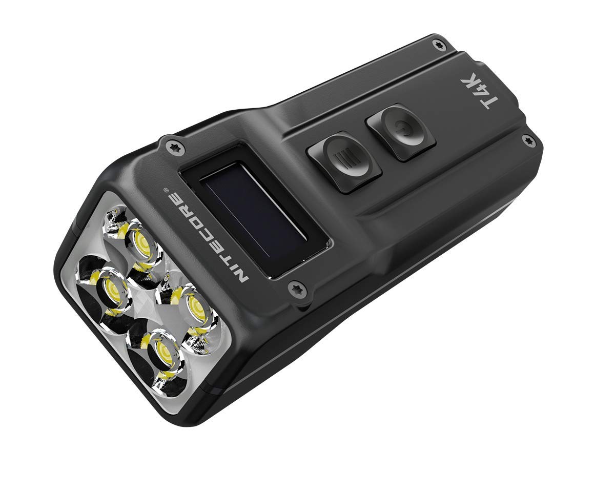 Nitecore T4K Type C Super Bright Keychain EDC Flashlight, 4000 Lumen Black, 16 x 6 x 6 cm