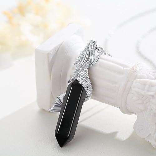 Miniatura 2 de Collar con dije de delfíntortugasirenamariposabúho, plata de ley 925, collar con colgante de animal del océano Hawaii, joyería de animales del