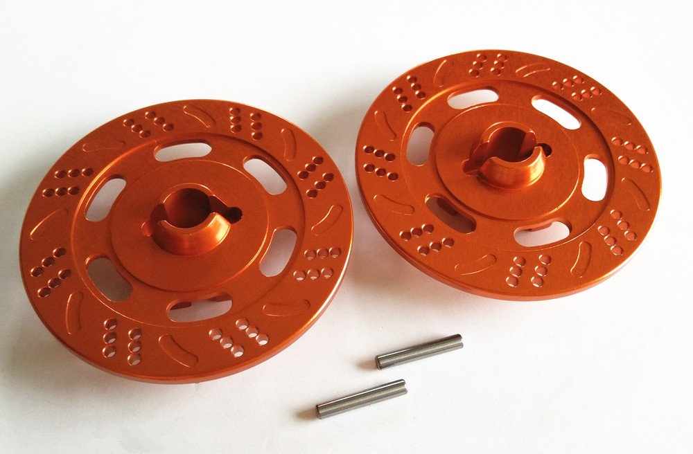 Aluminum Brake Disc Drive Hub (2PCS) Orange for 1/7 RC TRAXXASS Unlimited Desert Racer UDR 8569