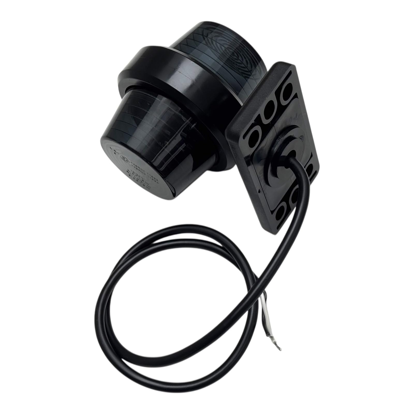 2x LED Umrissleuchte Begrenzungsleuchte 12V 24V - E9 Zulassung IP68 Wasserdicht - Positionsleuchte Rot Weiß Orange Set für LKW Anhänger Traktor Wohnwagen (Kurzer Arm - Weiß & Rot)