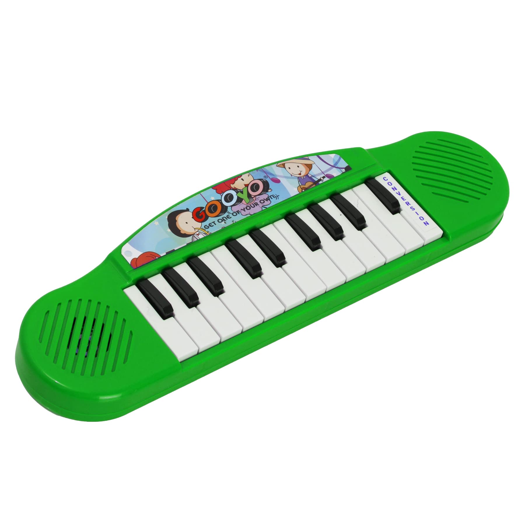 WISHKEY Plastic Mini Baby Piano Playing Toy for Kids, Battery Operated Musical Instrument for Kids, Kids Piano Music Keyboard for Kids, Music Toys for Kids, Piano for Kids, Green, 3+ Years (Pack of 1)