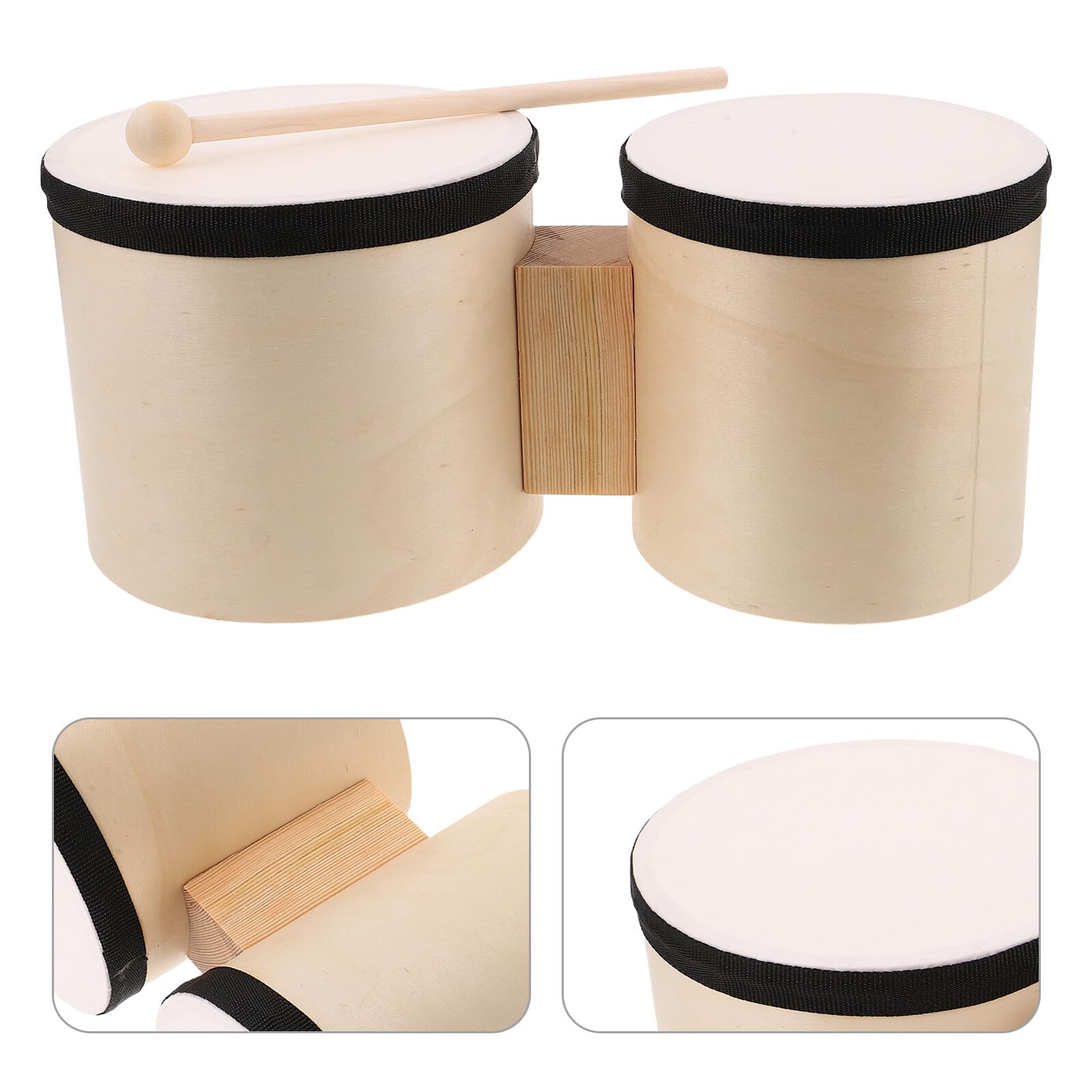 SUPVOX 1 Juegos de Percusión Musical de Madera para Adultos Practicar Instrumento de Mano con Baquetas de Madera para Aprender Música al Aire Libre