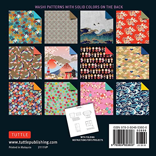 Origami Paper 200 Sheets Washi Patterns 6 (15 CM): Tuttle Origami Paper: Double Sided Origami Sheets