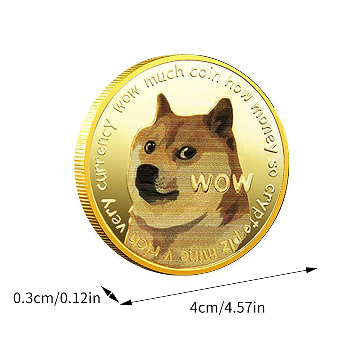 HARPIMER Dogecoin Pièce Doge Coin commémorative Édition Limitée Pièce de  Collection 1 PCS : Amazon.fr: Jeux et Jouets