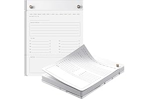 Acrylic Notepad, 6.3'' W x 8.46'' H, Perfect for Office and Home