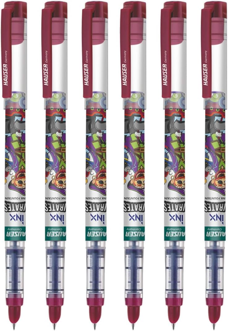 Hauser Inx Pirates Fountain Pen Blister Pack Cushioned Nib For Break