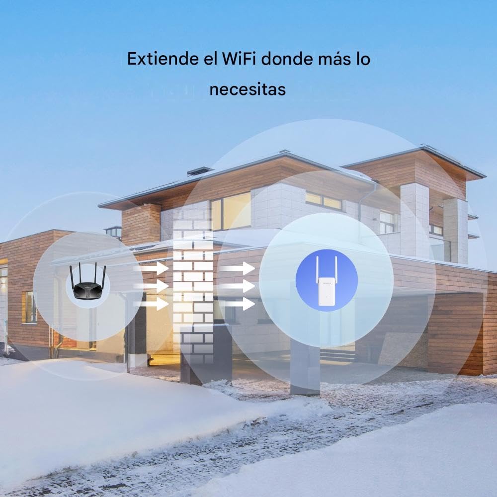 Mercusys Répéteur WiFi 6 Puissant 3000 Mbps, Port Gigabit, ME80X | Compatible toutes box, Améliorez votre couverture jusqu'à 150 m², Idéal pour le Streaming 4K et plusieurs appareils connectés